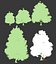Pinus sylvestris 겨울 5 나무 세트
