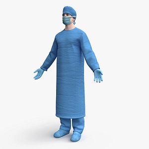 3D model Male Surgeon