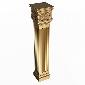 3D Column Capital 01202 model