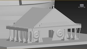 temple 3D model
