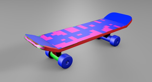 skateboard 3d illusion lamp