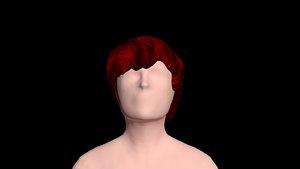 Free fiery woman's hair