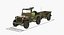 Willys Jeep MB 44 con Trailer Ambulance Modello 3D