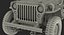Willys Jeep MB 44 con Trailer Ambulance Modello 3D