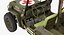 Willys Jeep MB 44 con Trailer Ambulance Modello 3D