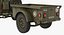 Willys Jeep MB 44 con Trailer Ambulance Modello 3D