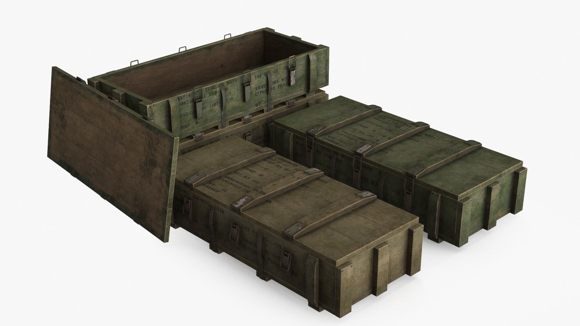 Ammo Boxes Model - TurboSquid 1957450