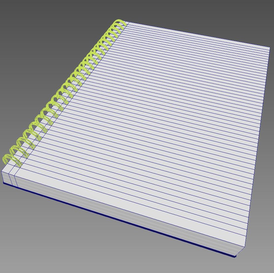 3D notebook model - TurboSquid 1197670