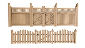wooden garden fence