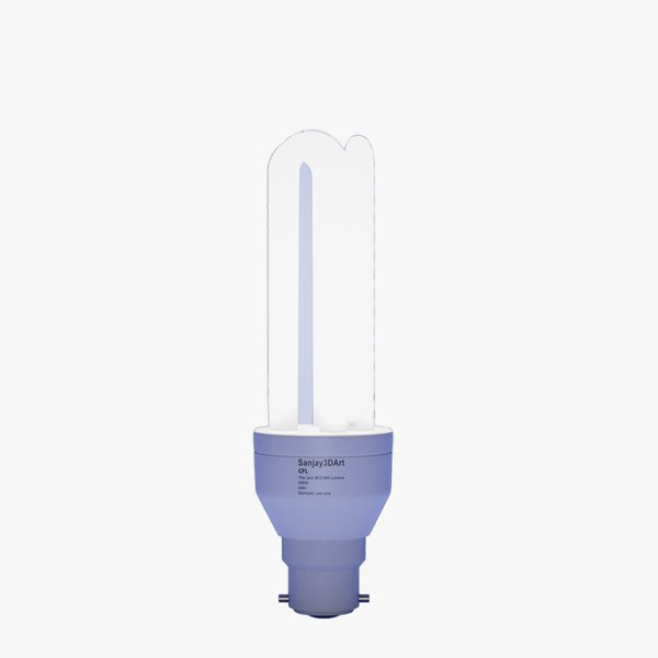 Efficient Lighting Solutions CFL light Bulbs 3D model