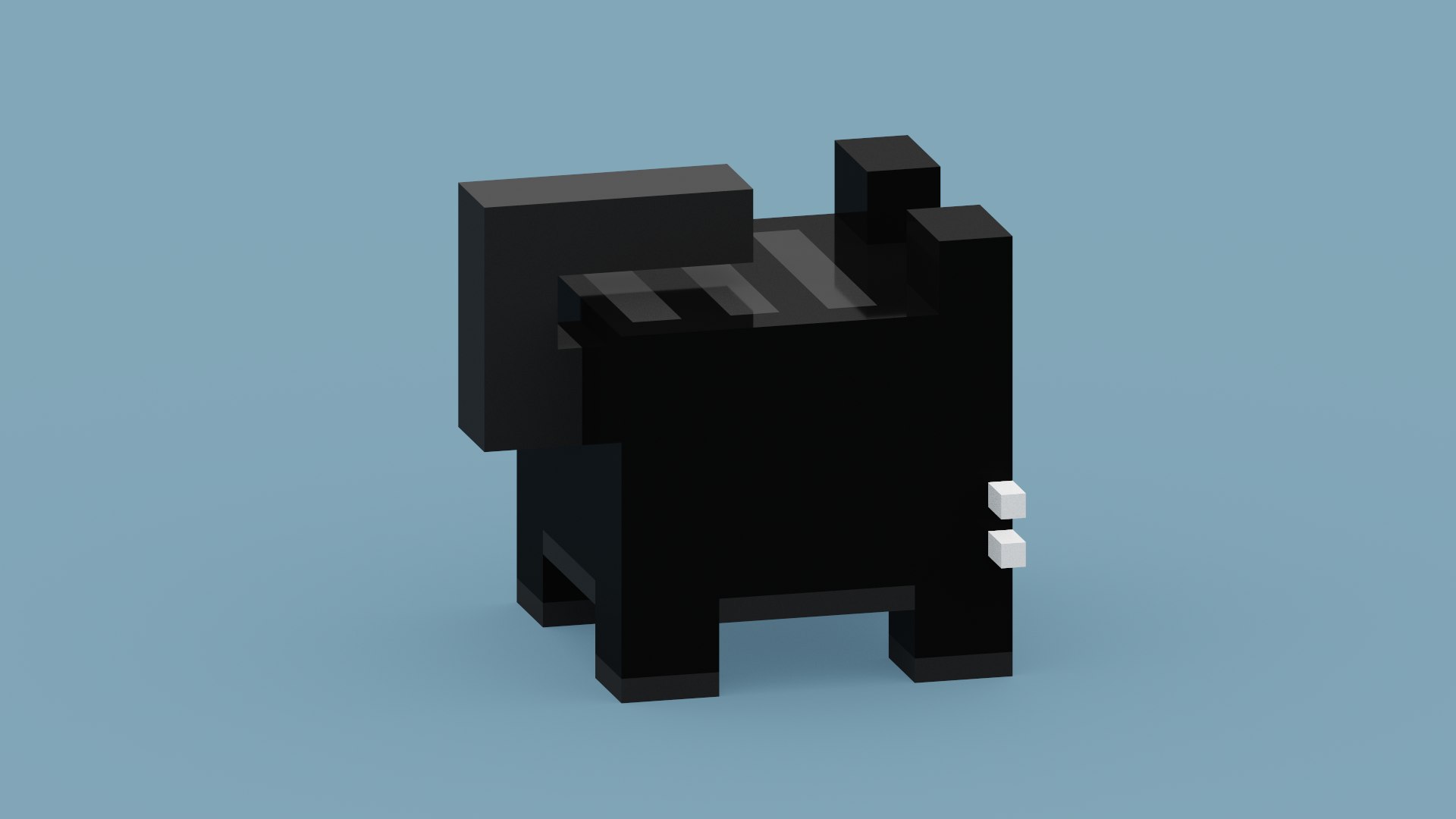 Voxel Black Cat 3D model https://p.turbosquid.com/ts-thumb/x6/QgOmay/kJ/spin202210272343450007/png/1666904275/1920x1080/fit_q87/891eb118723114ea3b514cc87b01b40200fed9fd/spin202210272343450007.jpg