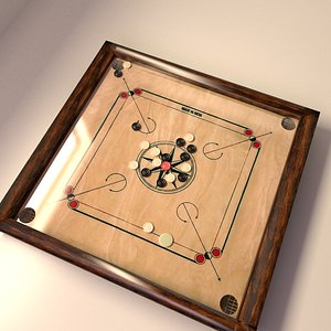 carrom board 3d model