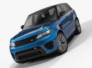 3D model range rover sport svr
