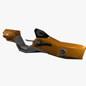3D sci-fi hoverbike