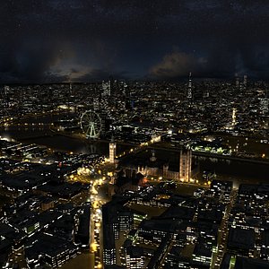 London Night 3D model