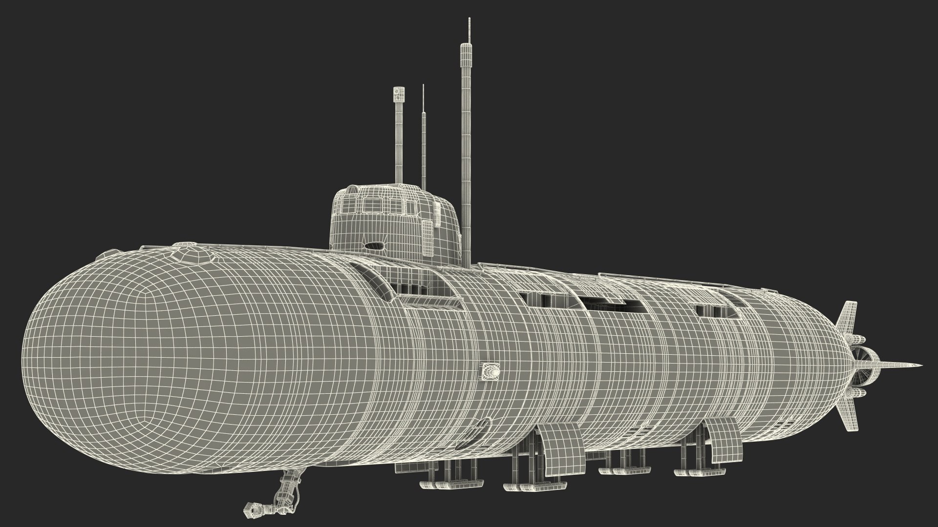 3D Russian Deep-Sea Nuclear Submarine Losharik Rigged - TurboSquid 2015836