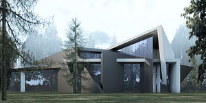 3D modern buildings houses 230 model
