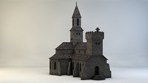 3ds max medieval church