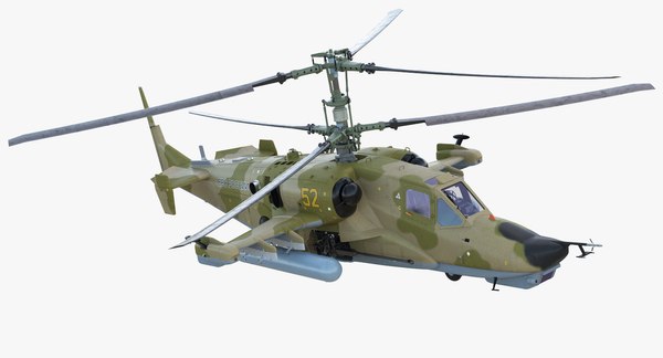 攻撃ヘリコプターカモフKA-50黒鮫装備3Dモデル - TurboSquid 1259407
