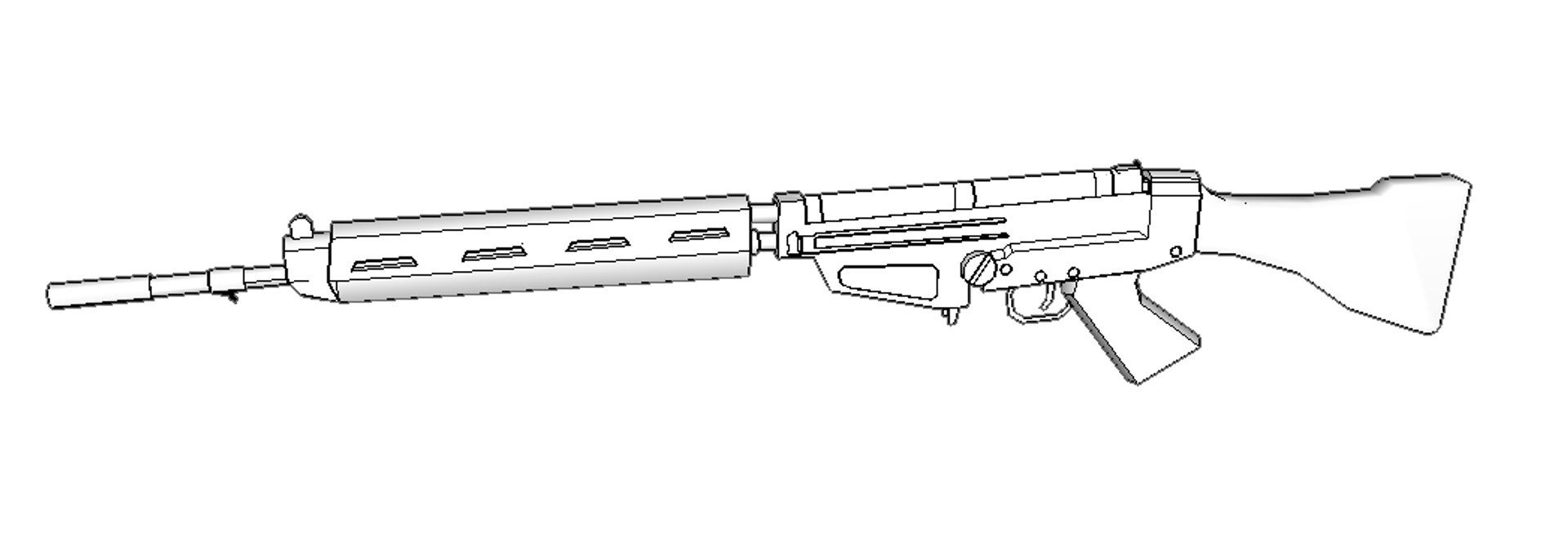 3D Fn Fal 762 Model - TurboSquid 1170074