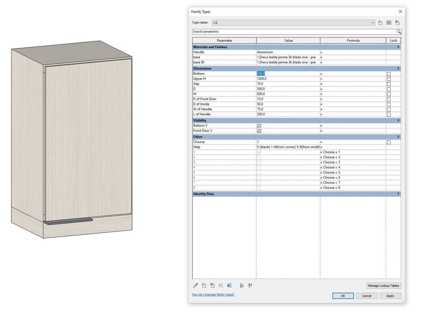 Revit Family Wardrobe 3D Model - TurboSquid 1678353