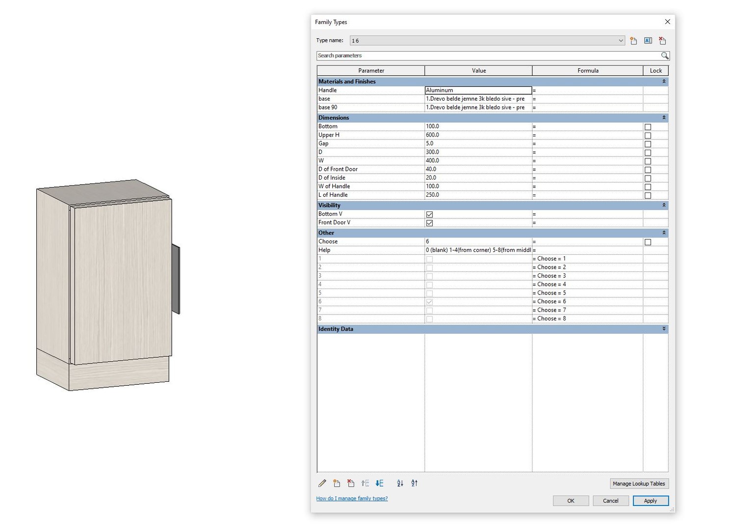 Revit Family Wardrobe 3D Model - TurboSquid 1678353