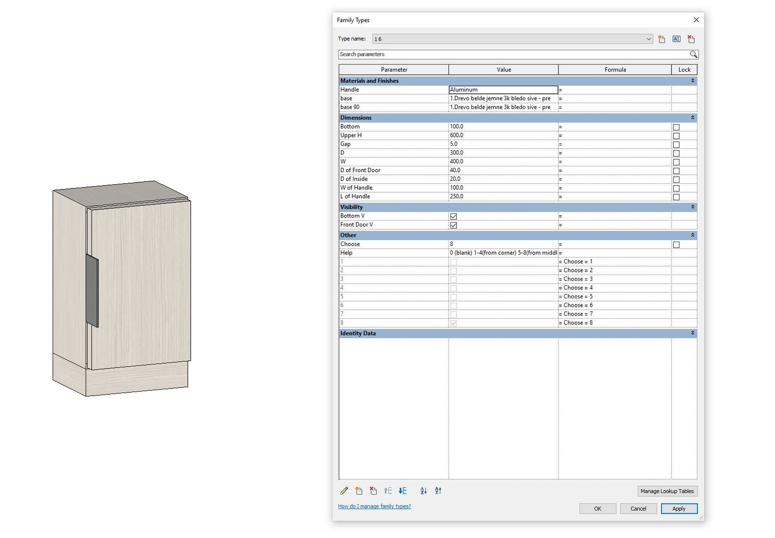 Revit Family Wardrobe 3D Model - TurboSquid 1678353