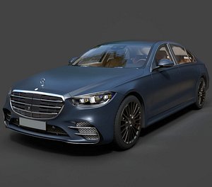 Mercedes-Benz S-Class AMG Line 2021 W223- Ultra-High Poly Luxury Sedan