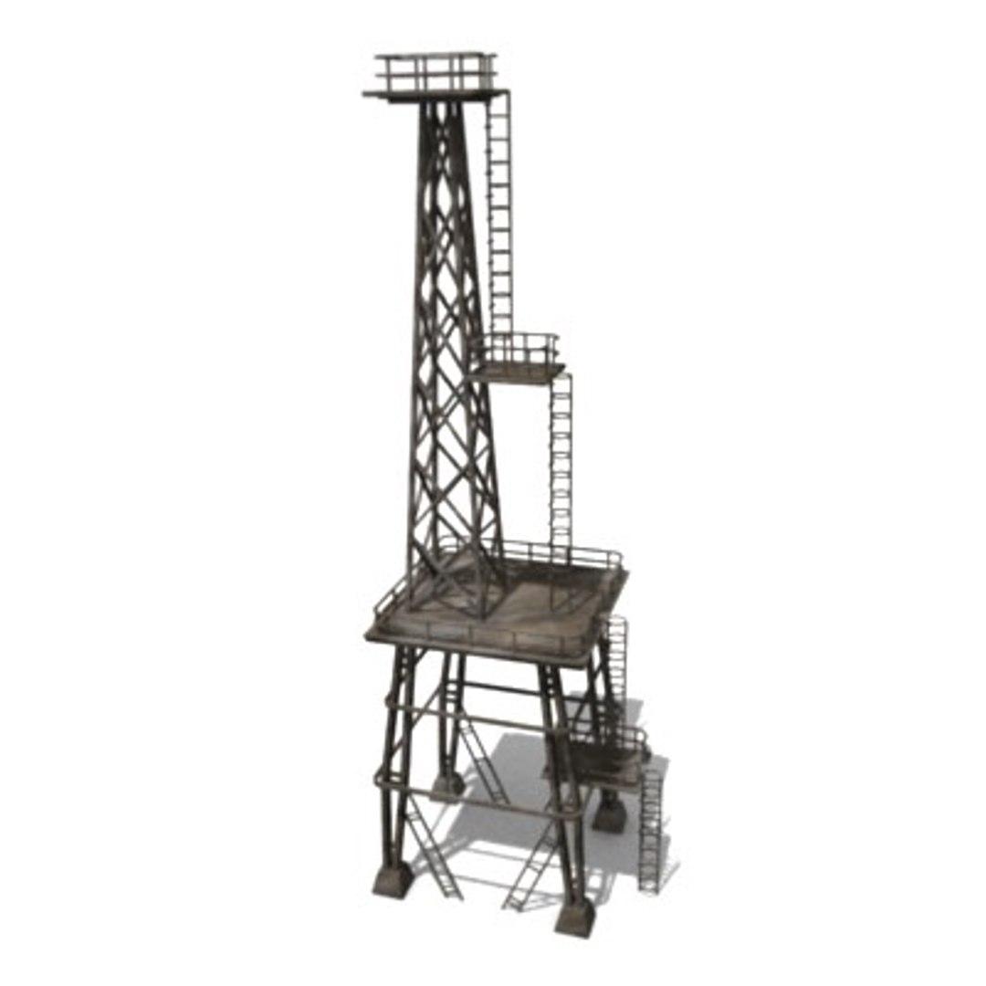 3d Model Industrial Tower