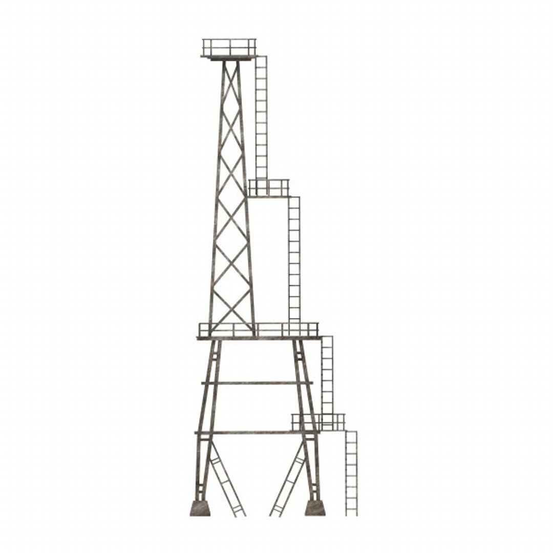 3d Model Industrial Tower