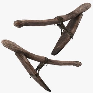 3D Ancient Egyptian Wooden Plow