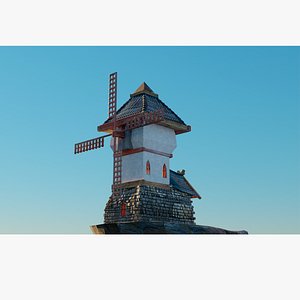 3D model Medieval Windmill by PaulMk
