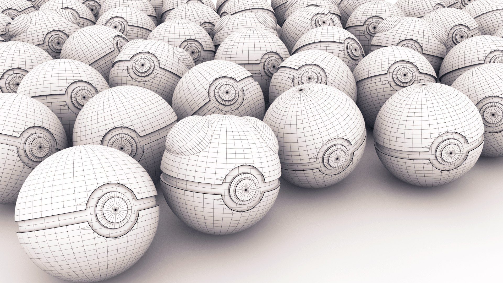 3D Pokeballs Masterball Ultraball - TurboSquid 1248790