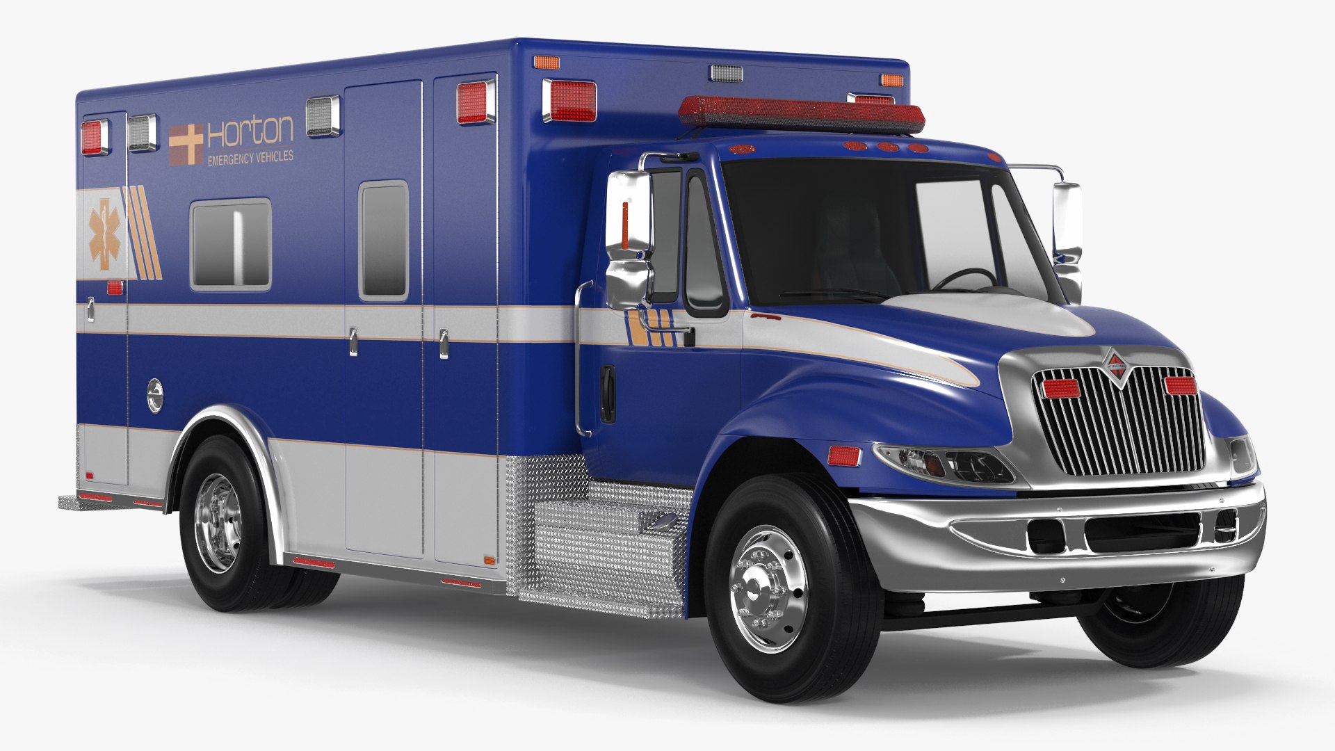 International Durastar Ambulance Truck 3D model preview