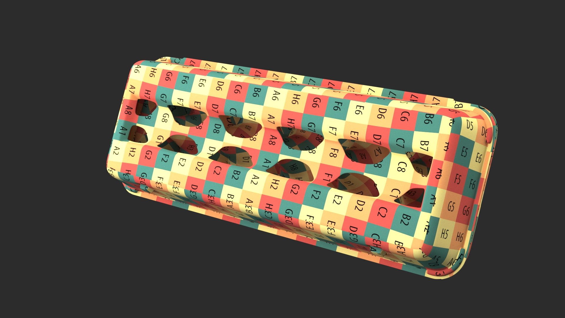 3D Egg Carton Closed - TurboSquid 1862717