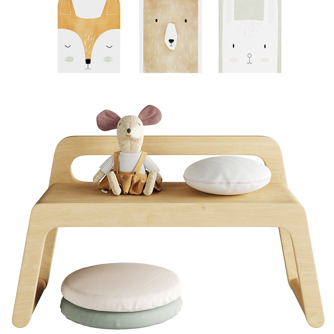 Children Room Toys And Furniture Set 02 3D Model - TurboSquid 2001894