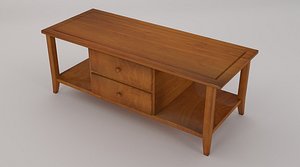 coffee table drawers 3d model