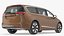 family minivan rigged car 3D model