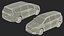 family minivan rigged car 3D model