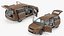 family minivan rigged car 3D model