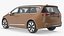 family minivan rigged car 3D model