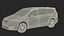 family minivan rigged car 3D model