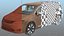 family minivan rigged car 3D model