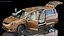 family minivan rigged car 3D model