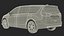 family minivan rigged car 3D model