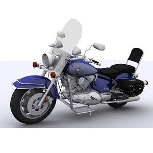 Cruiser Motorcycle 3D model