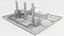 refinery complex 3D model