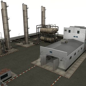 refinery complex 3D model