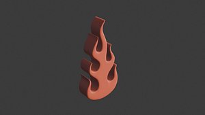 3D fire icon 30