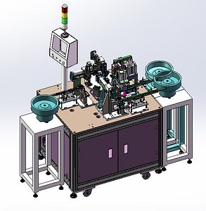3D model Automatic Silver Spotting Machine 3D CAD Model